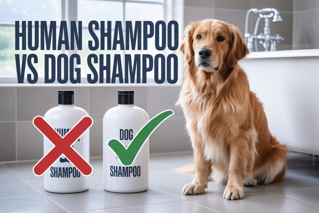 can i use human shampoo on my dog