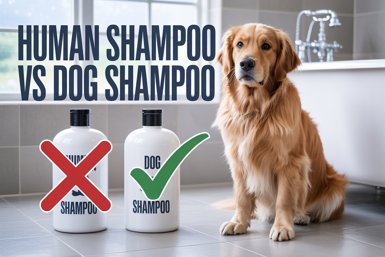 can i use human shampoo on my dog