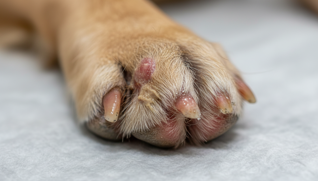 dog paw yeast infection