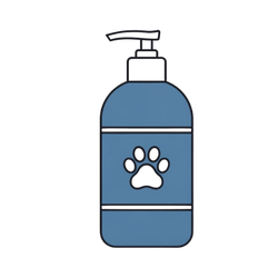 Dog shampoo bottle icon